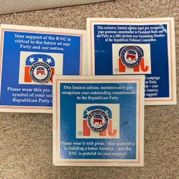 Republican National Committee pins from 1995, 1997, 2002 - Picture 7 of 7